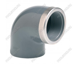 Угол 90° c металлическим кольцом EFFAST d40x1-1/4